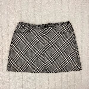 Zara plaid mini skirt